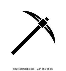 pickaxe icon vector design template in white background