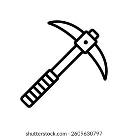 pickaxe icon vector design template simple and clean