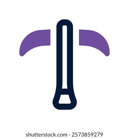 pickaxe icon. vector dual tone icon for your website, mobile, presentation, and logo design.