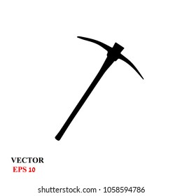 the pickaxe icon. vector illustration