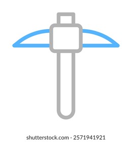 Pickaxe icon vector illustration. Concept of mining, construction, and industry.