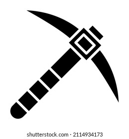 Pickaxe icon vector image. Can also be used for web apps, mobile apps and print media.