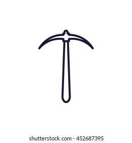 pickaxe line icon