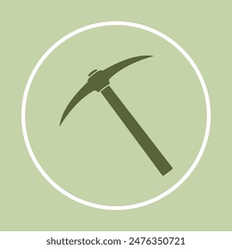 Pickaxe mining icon colorful background abstract trendy vector illustration design