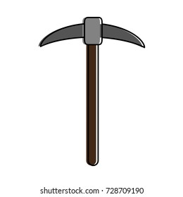 pickaxe mining tool icon image 