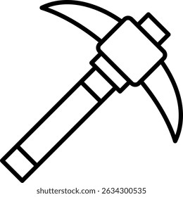 Vetor de design de ícone criativo novo Pickaxe