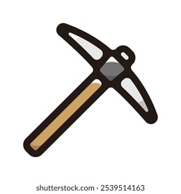 Pickaxe outline icon for graphic design, apps and websites