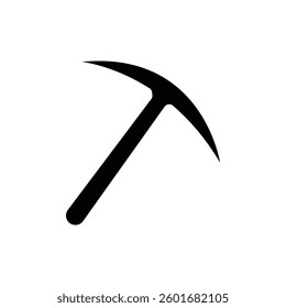 Pickaxe silhouette vector symbol isolated