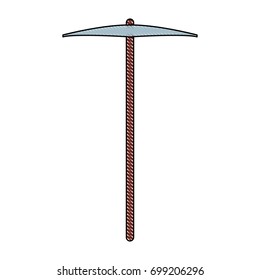 pickaxe tool for work with stone
