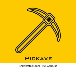 Pickaxe vector icon