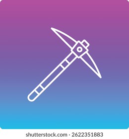 Pickaxe vector icon. Can be used for printing, mobile and web applications.