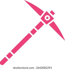 Pickaxe vector icon. Can be used for printing, mobile and web applications.