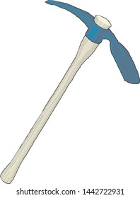 pickaxe vector icon illustration sign
