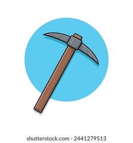 In: Pickaxe Vector Illustration. AX Logo Konzept Design