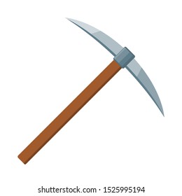 Pickaxes vector icon logo illustration and design. Digging and mining tools element.  Can be used for web, mobile and print. Suitable for infographic