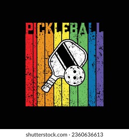Pickball T-Shirt Design, Posters, Greeting Cards, Textiles, and Sticker Vector Illustration	
 svg