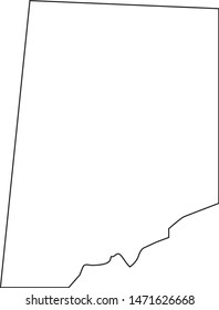 Pickens map in state of alabama