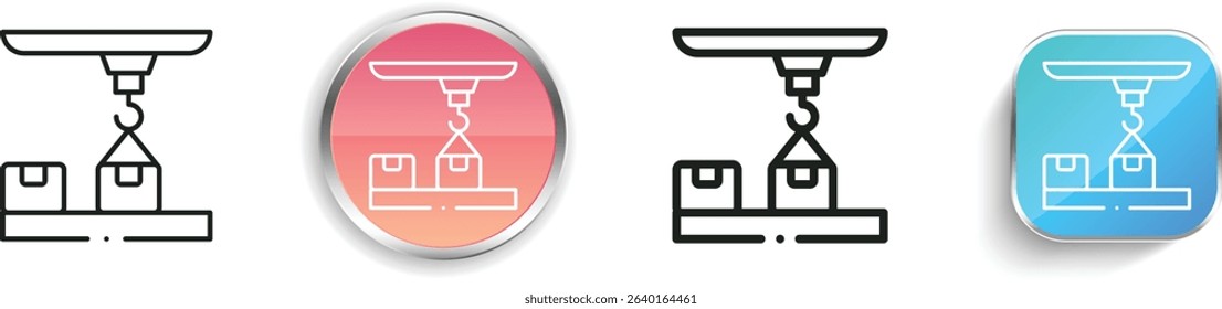 Picker icon. Thin Linear, Regular and Button Style Design Isolated On White Background