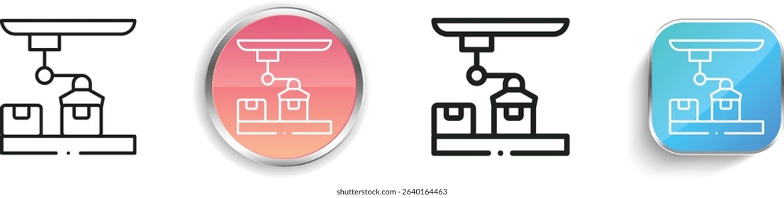 Picker icon. Thin Linear, Regular and Button Style Design Isolated On White Background