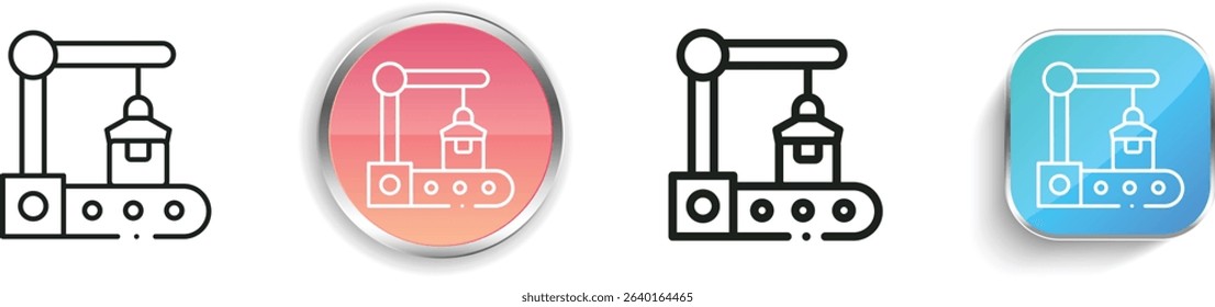 Picker icon. Thin Linear, Regular and Button Style Design Isolated On White Background