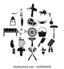 Picker icons set. Simple set of 25 picker vector icons for web isolated on white background