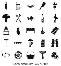 Picker icons set. Simple set of 25 picker vector icons for web isolated on white background