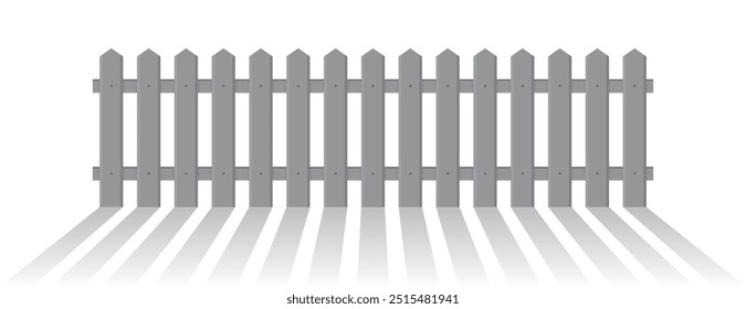 Taschenzaun. Vektorkonzept, Illustration. Design Gartenelement