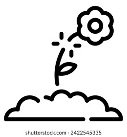 Picking Flowers Icon Spring, for uiux, web, app, infographic, etc