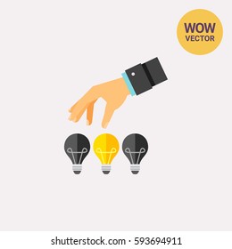Picking up Great Idea Icon