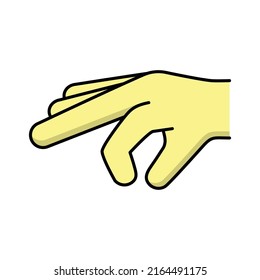 ilustración vectorial de diseño de iconos de mano