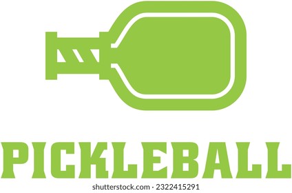 Pickle ball icon illustration logo