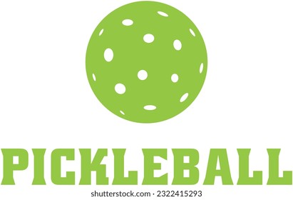 Pickle ball icon illustration logo