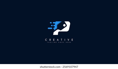 Pickle ball logo with letter P