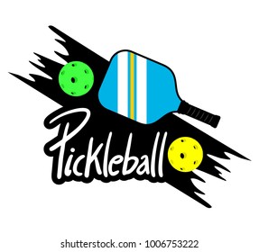 Pickle Ball Racket Illustration