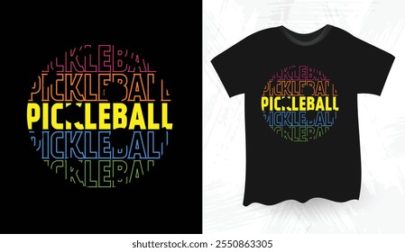 Pickle ball Retro Vintage Sports Pickleball T-shirt design