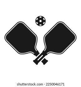 Pickle ball Sport Ball icon. Pickleball game vector illustration