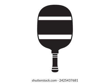 Pickle ball Sport Ball icon, Pickleball game vector illustration, pickleball element, Pickle ball Sport Ball and Paddle Silhouette Design