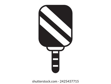 Pickle ball Sport Ball icon, Pickleball game vector illustration, pickleball element, Pickle ball Sport Ball and Paddle Silhouette Design
