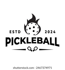 Pickle Ball Sport-Logo Grafische Vorlage Design