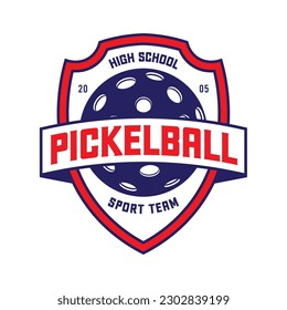 Pickle Ball sport team vector illustration logo design, perfect for tournament event logo and t shirt design