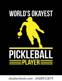 Pickle ball t-shirt design vector illustration. 