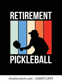 Pickle ball t-shirt design vector illustration. 