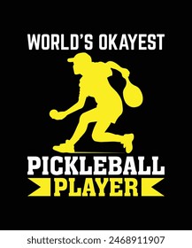 Pickle ball t-shirt design vector illustration. 