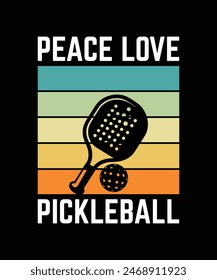 Pickle ball t-shirt design vector illustration. 