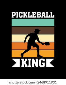 Pickle ball t-shirt design vector illustration. 