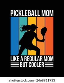 Pickle ball t-shirt design vector illustration. 