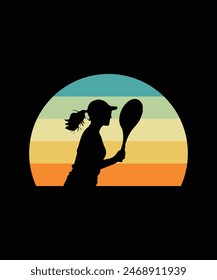 Pickle ball t-shirt design vector illustration. 