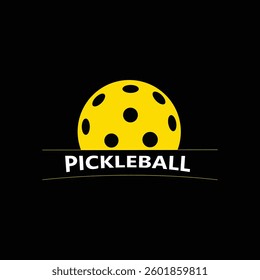 Pickle ball vector design illustration 