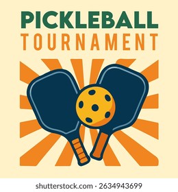 Pickle Ball Vector Logo Design Modern Simple Clean 