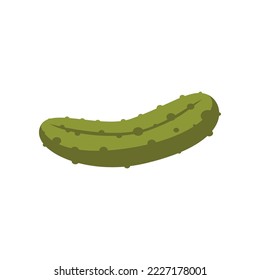 Pickle cartoon illustration. Pickle. Canning, conserve, grocery, tinned or preserved food concept